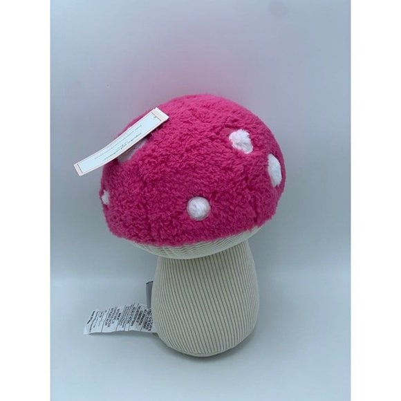 Cupcakes & Cashmere Hot Pink Mushroom Plush Decorative Throw Pillow - Picture 2 of 9